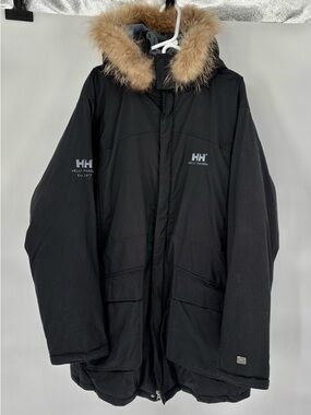 Men’s Helly Hansen Down Parka with Raccoon Hood